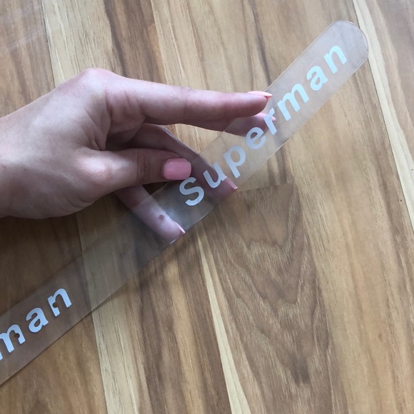Clear Superman belt - Picture 2 of 3